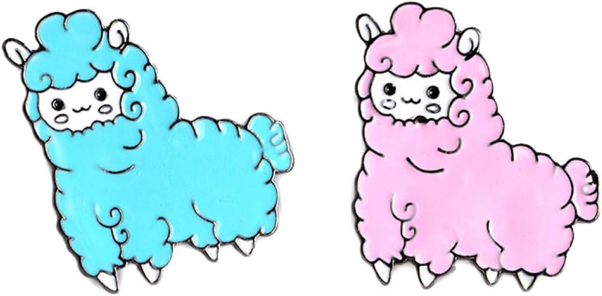 YHaoao First-Class Cute Kawaii Alpaca Brooch Pin Badge Brooche Shirt Jacket Decorated Wo en Girl Cute Jewelry Gifts in fine Style