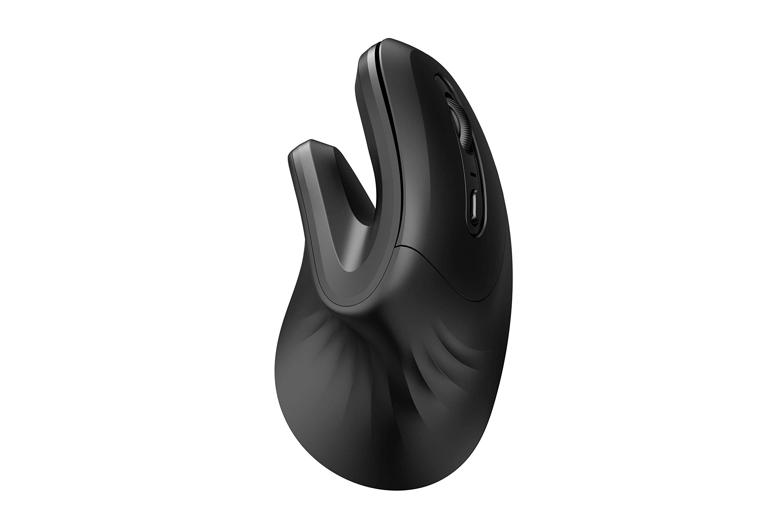 MOJO Silent Bluetooth Vertical Mouse - Wireless Optical Ergonomic Mouse w/Adjustable Sensitivity (Perfect Grip (Bluetooth + 2.4 GHz Wireless))