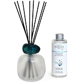 MAISON BERGER Reed Diffuser, 6 fl oz, Blue Seduction | Blue Seduction Scented Bouquet, Glass Bottle, 6 Reed Sticks, 6 fl oz, ~6-Week Passive Diffusion, No Flame
