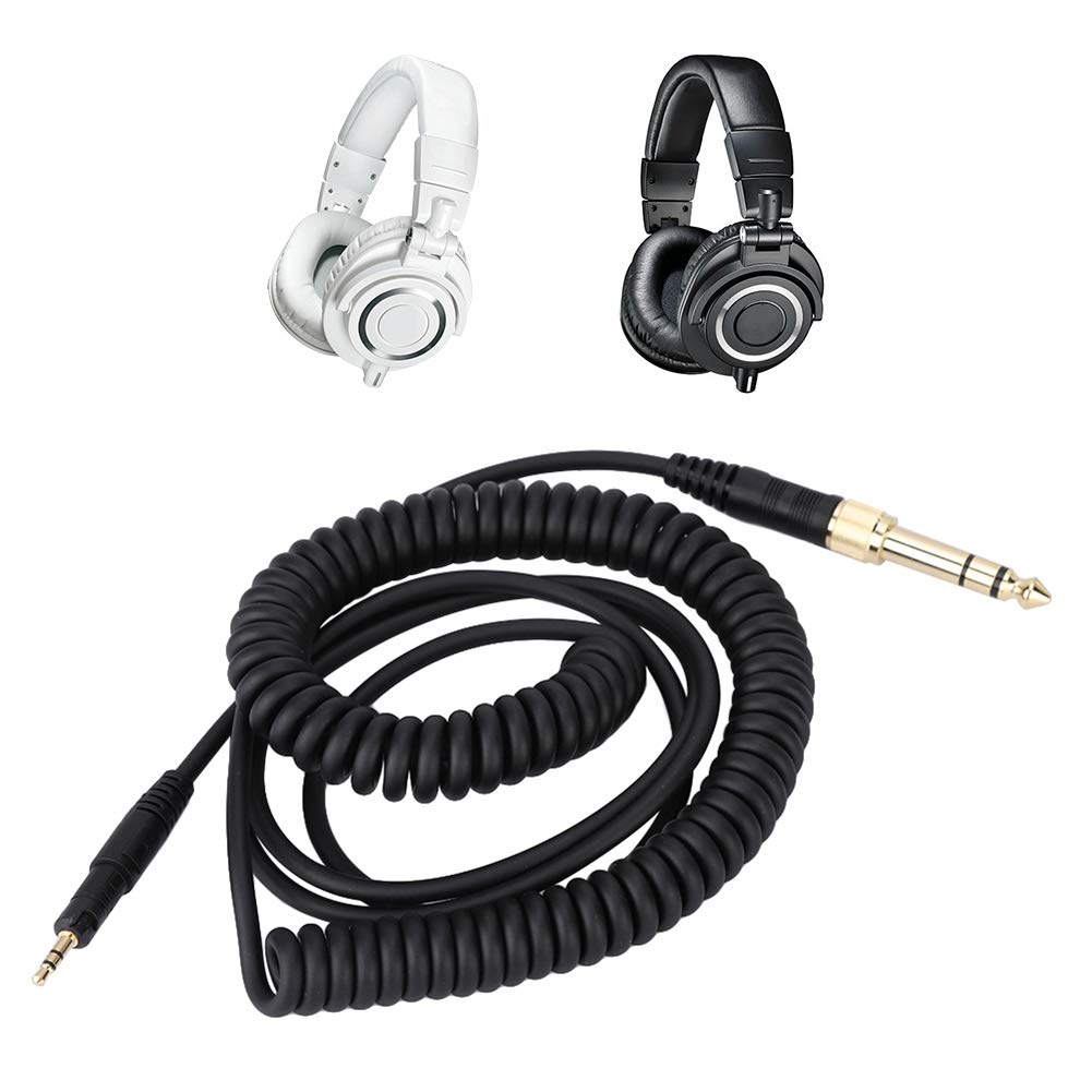 1.6m 6.5 to 3.5mm Copper Audio Extension Cable for Audio-Technica ATH-M50x / M40x / M70x Headphones