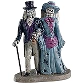Lemax Spooky Town Spectral Couple Figurine, #02912, Polyresin | Ghostly Pair Haunts the Village Together | 2.95 x 2.28 x 1.61 In | Halloween Village Tabletop Display