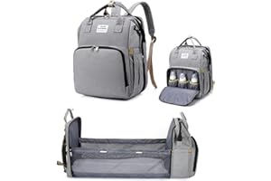 X W EI UNION Diaper Baby Bag Backpack with Changing Station Changing Pad Baby Nursing Bag Baby Shower Tote Baby Bottle Bag Waterproof Large Capacity,Baby Registry Search,Newborn Essentials