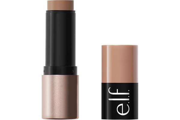 e.l.f. Soft Glam Cream Bronzer Stick, Buildable Cream Bronzer for A Long-Lasting Sculpted Glow & Satin Finish, Twist-Up Desig