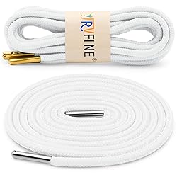 YJRVFINE Athletic Round Shoe Laces: 2 Pairs 47 Inch