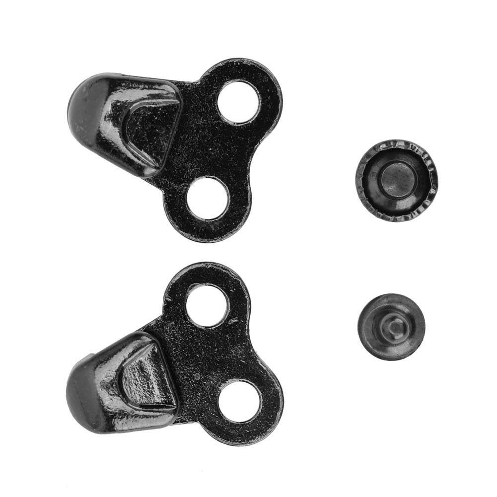 Shoe Lace Hooks Boot Hooks And Eye Sewing Eyelet Kit Button Hooks, Alloy Boot Lace Hooks Lace Fittings with Rivets for Repair/Camp/Hike/Climb Accessories 20Set