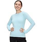 Long Sleeve Workout Tops for Women, Compression Shirt, Sports Running Shirt Breathable Athletic Top Slim Fit