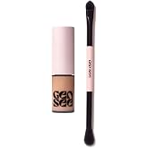 Gen See Linen Eye Brightening Set, Liquid Eyeshadow and Blender Brush | Makeup Set, Precision Blender, Smooth Application, Beginner Friendly, Long Lasting, Cruelty Free, Vegan Beauty, Made in Italy