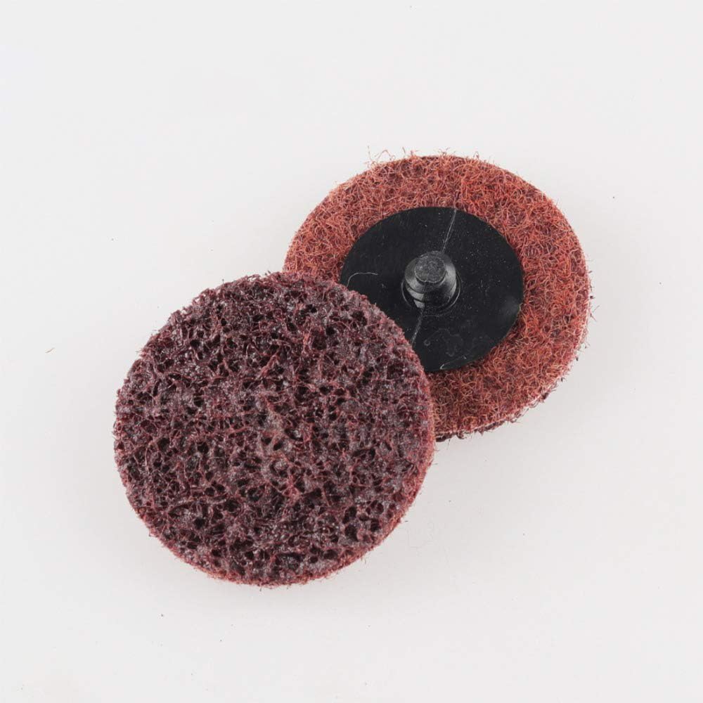 Pack of 10 2 mm 50 mm Mix Grit Sanding Disc Scotch Brite Roll Closure