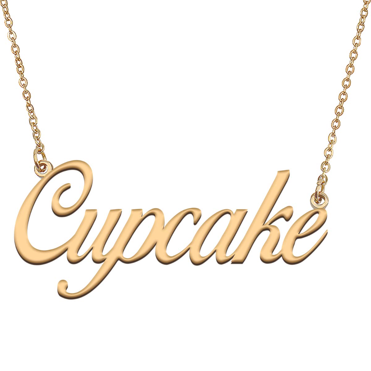 HUAN XUN Customized Custom Simple Any Name Necklace