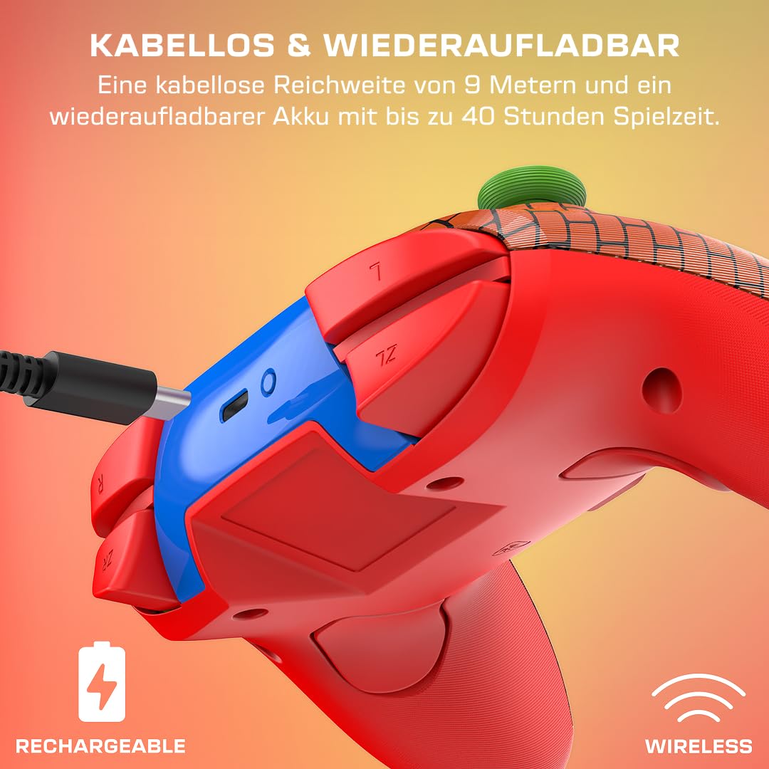 Turtle Beach Rematch Wireless Controller: Mario Bricks Reveal – Offiziell Lizenziert von Nintendo für Nintendo Switch 2 und 1 - C Button nicht vorhanden 5