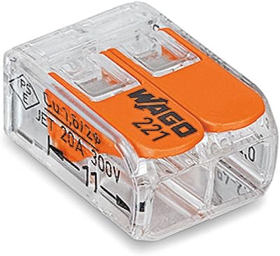 WAGO 221-412 2-Way Connecting Terminal Orange 221-412 Pack 1-100