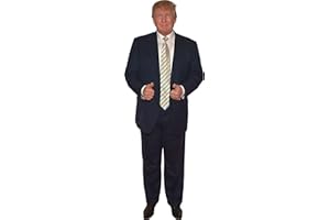 Party City Donald Trump Life-Size Cardboard Cutout, 6ft Tall, Freestanding Decoration, Party Supplies, 1 Count