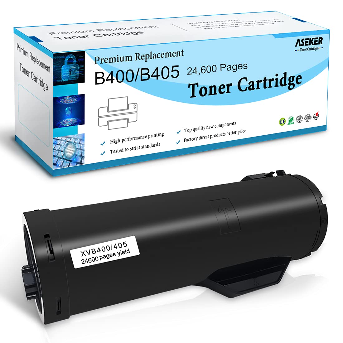 ASEKER Compatible B400 B405 Toner Cartridges 24600 Pages for Xerox VersaLink B400 B400n B400dn B405 B405dn Printers 106R03584 Extra High Capacity ( Black x 1 )