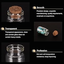 CRASPIRE 24Pcs Small Glass Bottles with Cork
