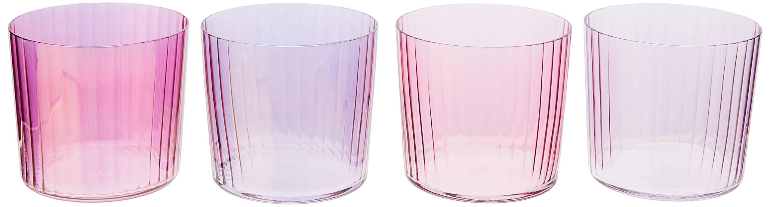 LSA International Gems Tumbler 310ml Assorted Garnet | Set of 4 | Mouthblown & Handmade Glass | Hand Painted | GM02, Yarn