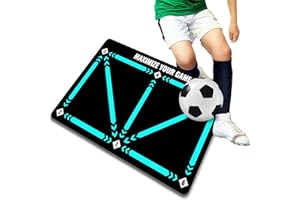 FANGOOL Soccer Training Mat,Non-Slip Silent Football Footstep Train ing Mat,Enhance Footwork and Ball Control,Durable Soccer Mat Training Tool for Ball Mastery,Ideal for Soccer Practice and Agility Drills