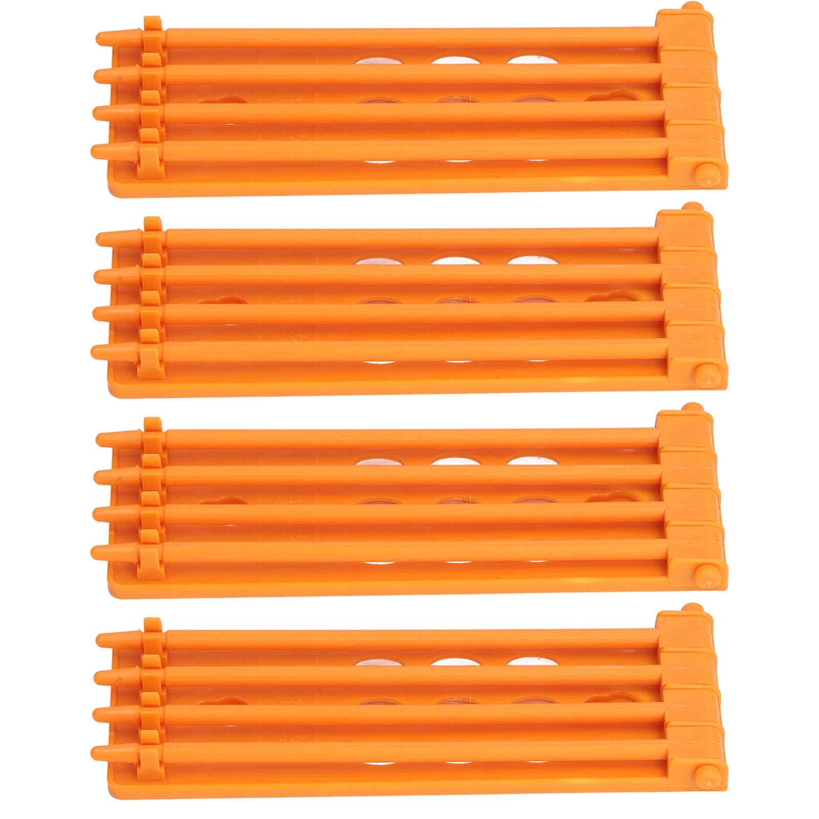 Pigeon Holder, Wall Mounted, 4 Pieces, 4 Pillars, Dove-Ring Stand, Robust, for Birds, Yellow