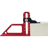 Woodworking Height Gauge, 0 to 60mm 45&deg; Tablesaw Depth Measuring Ruler, Woodworking Setting Gauge Depth Gauge for Router Table Drill, Table Saw