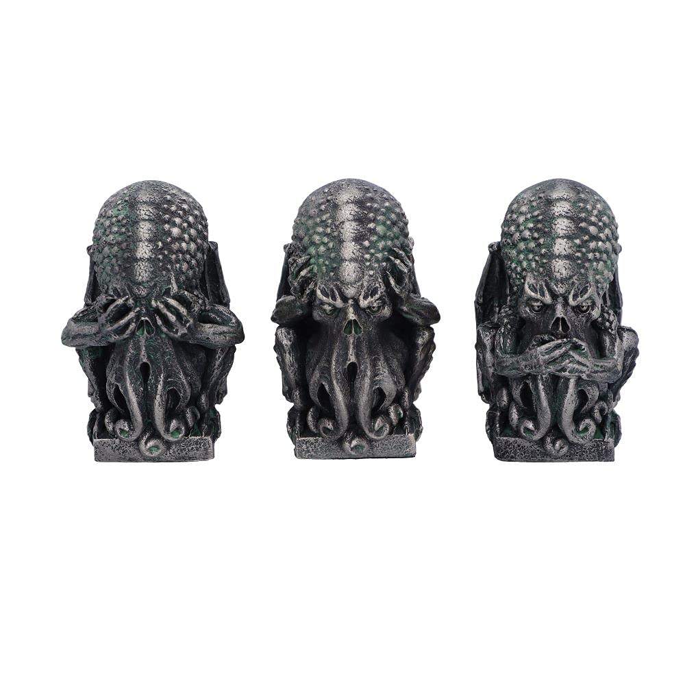 Nemesis Now Three Wise Cthulhu, Silver, 7.6cm
