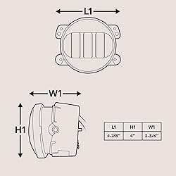 TRUE MODS 4-inch 60W LED Fog Lights Replacement For