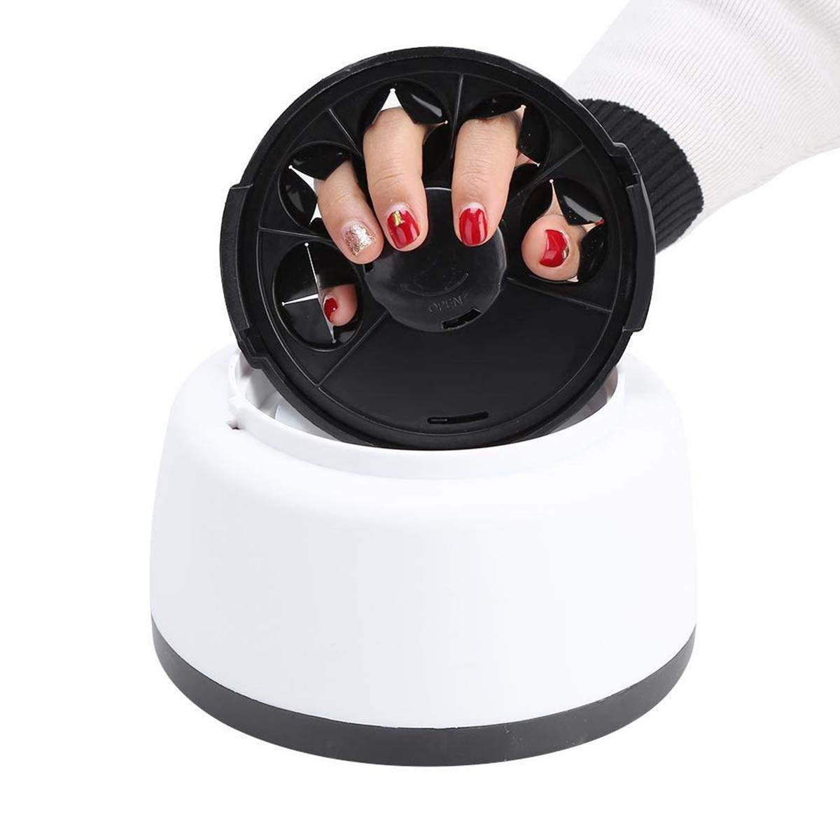 36W Portable Automatic Electric Steam Nail Polish Remover Gel UV Nails Steamer Heater Cleaner Machine for Beauty Salon Home Use Portable Electric Nail Steamer Tools UK Plug