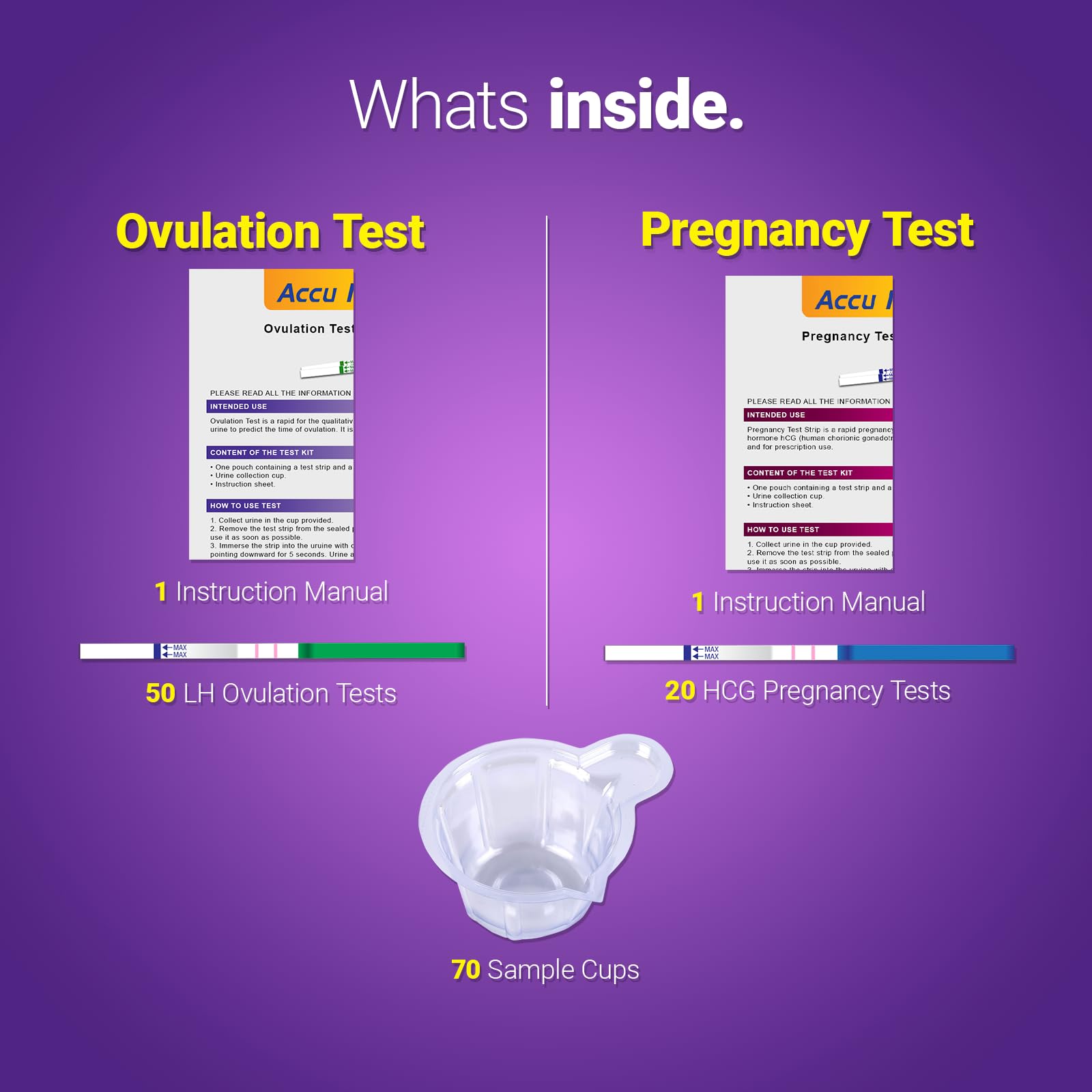 Ovulation Test Plus Pregnancy Test Combo, Early Pregnancy Detection, Ovulation Home Test, Conception Preparation Package
