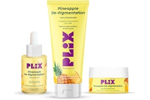PLIX - THE PLANT FIX Pineapple Pigmentation Skincare Kit For Dark Spot Removal | Cleanser, Face Serum and Moisturizer Combo W