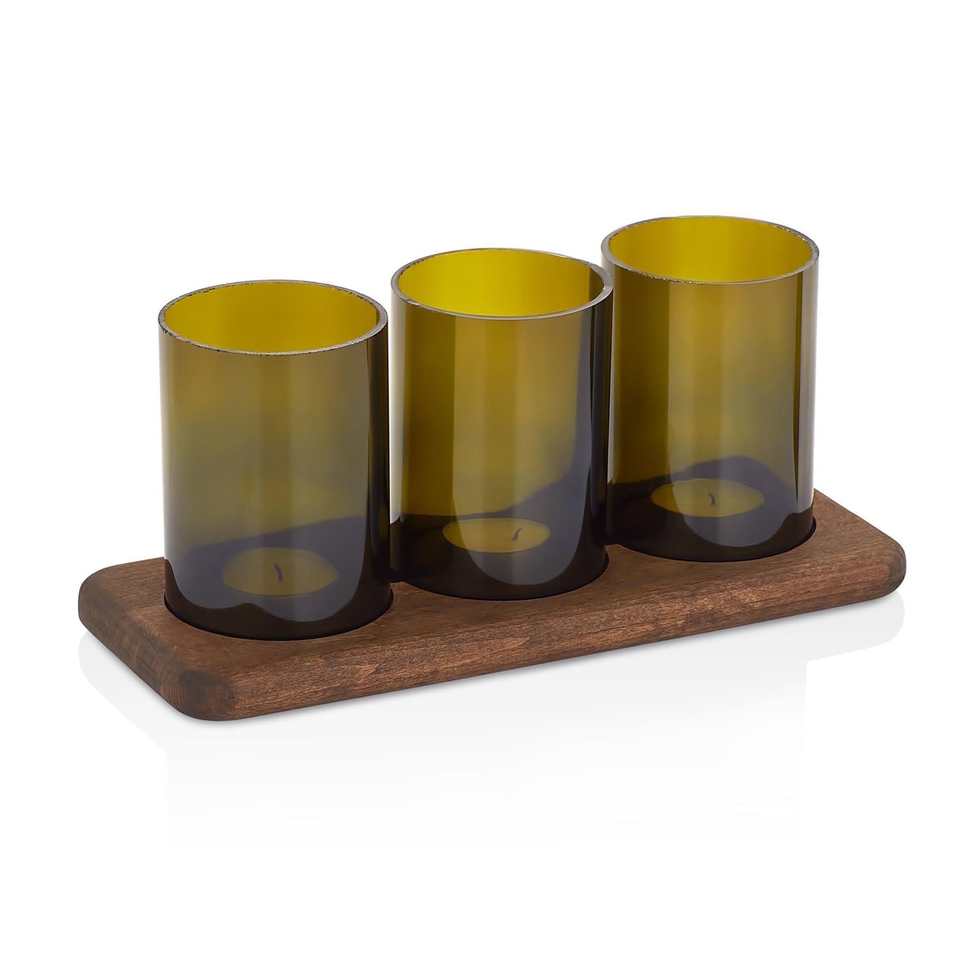 candle holder wine bottles
