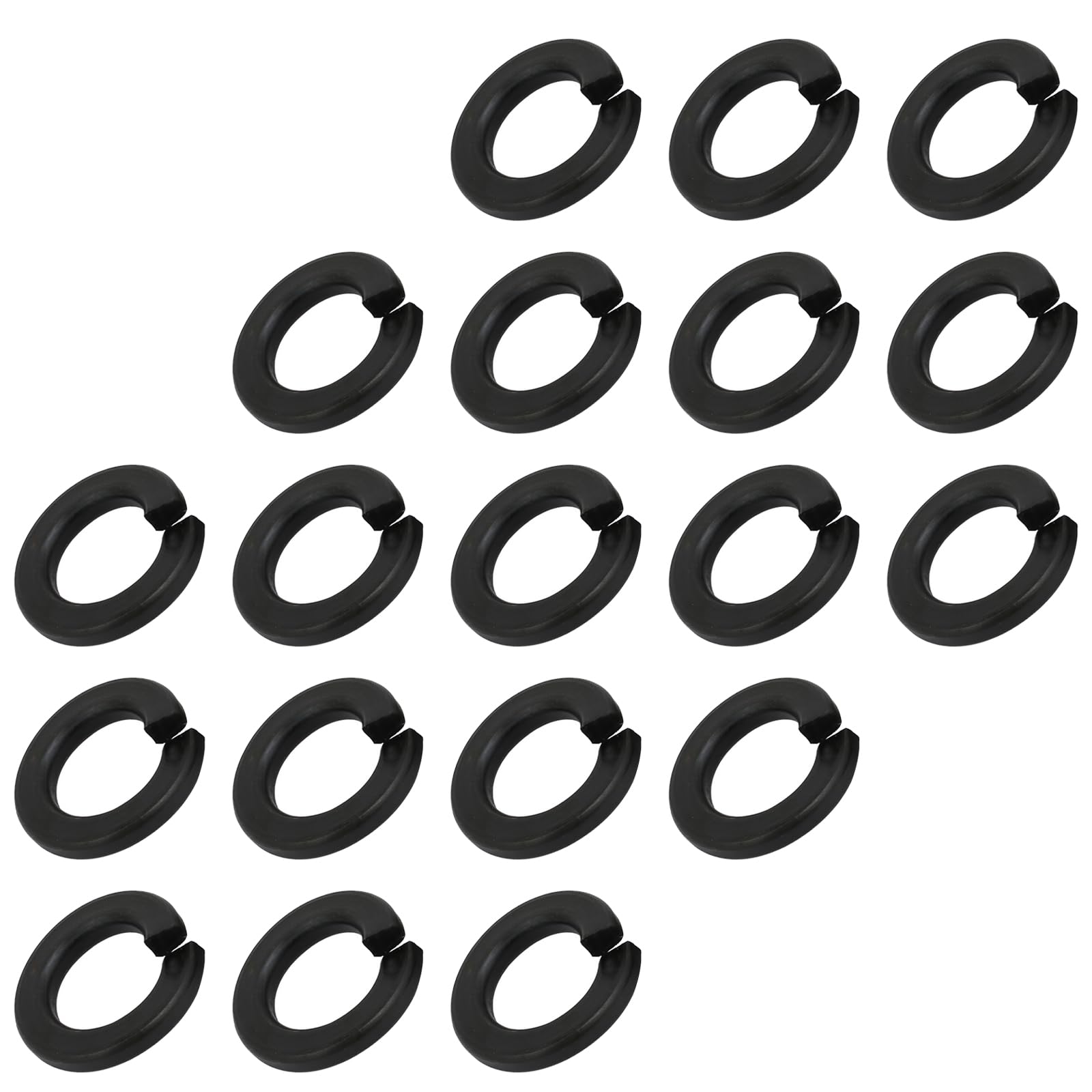 METALLIXITY Split Lock Washer (1/2") 30Pcs, Carbon Steel Spring Lock Washer Elastic Gasket - for Household Applications