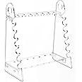 stonylab Pipette Rack, Detachable Plexiglass Pipette Holder Stand Pipet Rack with 1.5 cm Hole Diameter