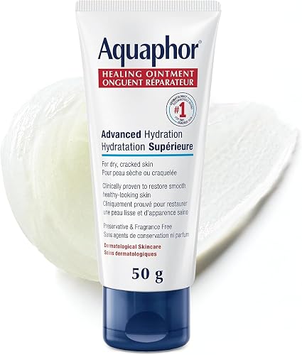 Eucerin Aquaphor Multi-purpose Healing Ointment for Extremely Dry, Cracked Skin, 50g