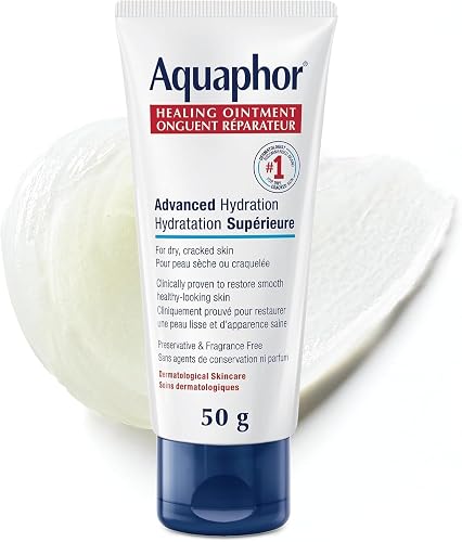 Eucerin Aquaphor Multi-purpose Healing Ointment for Extremely Dry, Cracked Skin, 50g