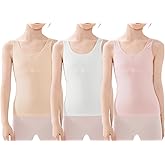 Happy Cherry Training Bras for Girls with Lightly Pads Teen Cotton Camisoles Undershirts Kids Crop Tank Tops Size 7-12 Years