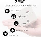 SOHAL 2 Way Double Plug Adaptor Cube UK Socket Extension Power Adapter for LED view 4