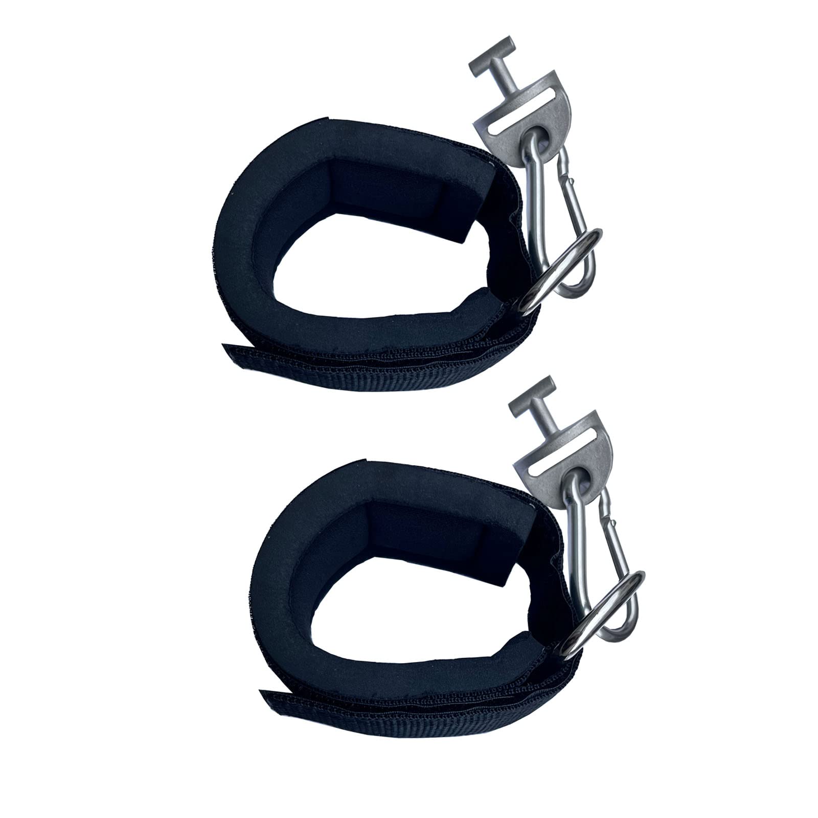 Photo 1 of JILINWEI 1Pair Tonal Accessories with T Lock Adapter,Tonal Gym Machine Accessories,Black Adjustable Ankle Strap Attachments for Tonal