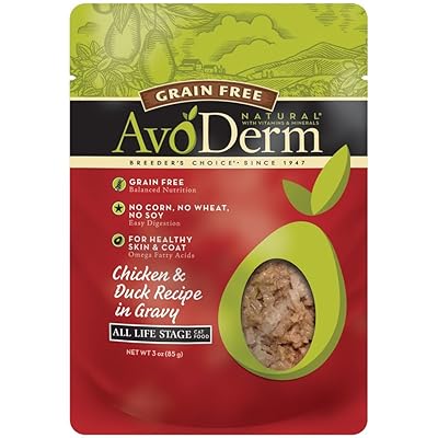 Avoderm Natural Grain Free Chicken & Duck Recipe In Gravy Pouch Wet Cat Food