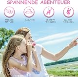 OSDUE Kids Telescope 4x30 Binoculars Pink Outdoor Educational Gift 3-12 view 4