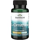 Swanson L-Ornithine Amino Acid 500 Milligrams 60 Veg Capsules