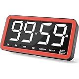 VOCOO Digital Kitchen Timer with 7.8” Extra Large Display, Magnetic LED Timer with 3 Brightness, 4 Alarms and 3 Volume Levels