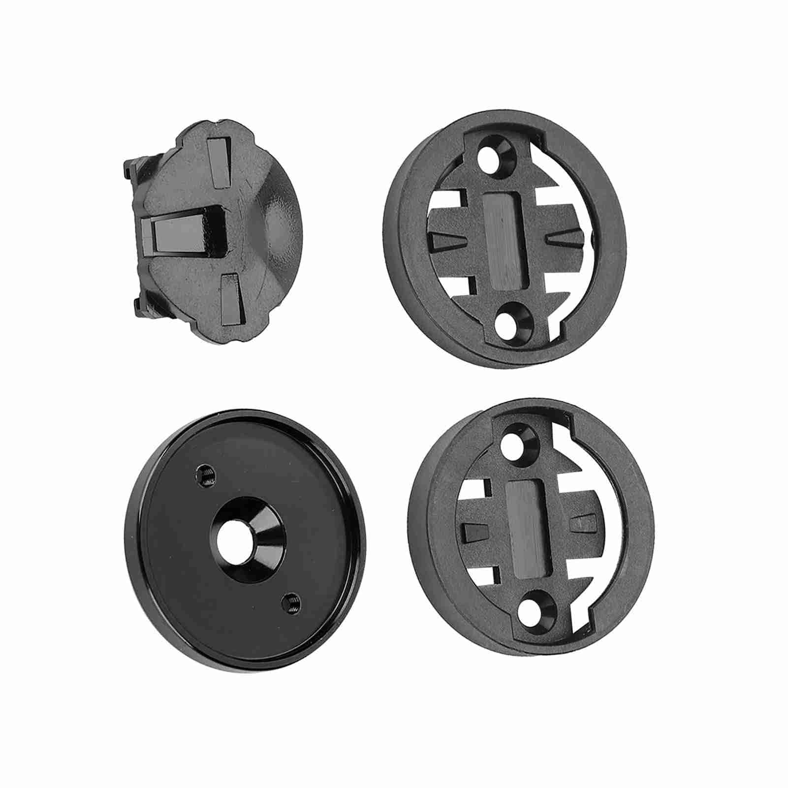 VGEBY1 Aluminum Alloy Bike Computer Holder, Stem Top Mount Bracket for Road Mountain Bike 28.6mm Stem Tube (Black)