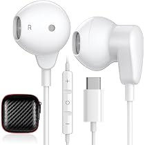 2-Pack USB C Wired Earbuds For IPhone 15/16 - Noise Cancelling With Mic & Control