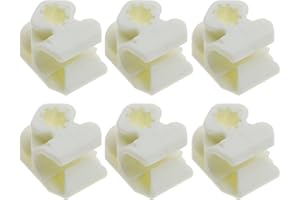 Micro Traders Car Auto Brake Hose Clips Brake Pipe Plastic Fixed Clamp Holder Fasteners Compatible with MK4 Golf Bora Vehicle