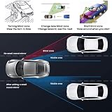 ILYPUS 360° Rotatable Blind Spot Mirrors 2 Pack Waterproof Convex Car Wing view 2