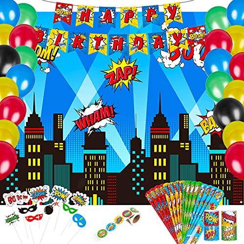 Decorlife Superhero Party Supplies and Favors Kit for Boys, Complete