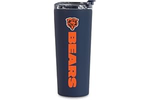 Rico Industries NFL Football 24oz Stainless Steel Tumbler with Lid and Dual Functioning Lid