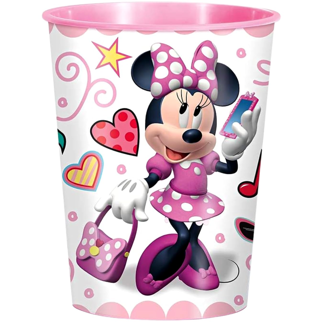 Unique Disney Iconic Minnie Mouse 16oz Plastic Stadium Cup