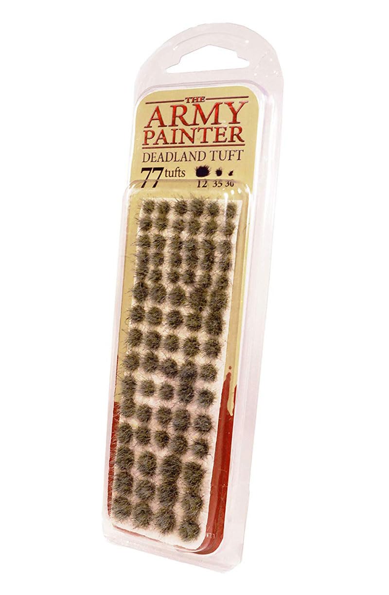 The Army Painter | Battlefield Tufts | Terrain Model Kit for Miniature Bases and Dioramas | Deadland Tuft | 77 Pcs 3 Sizes, BF4230
