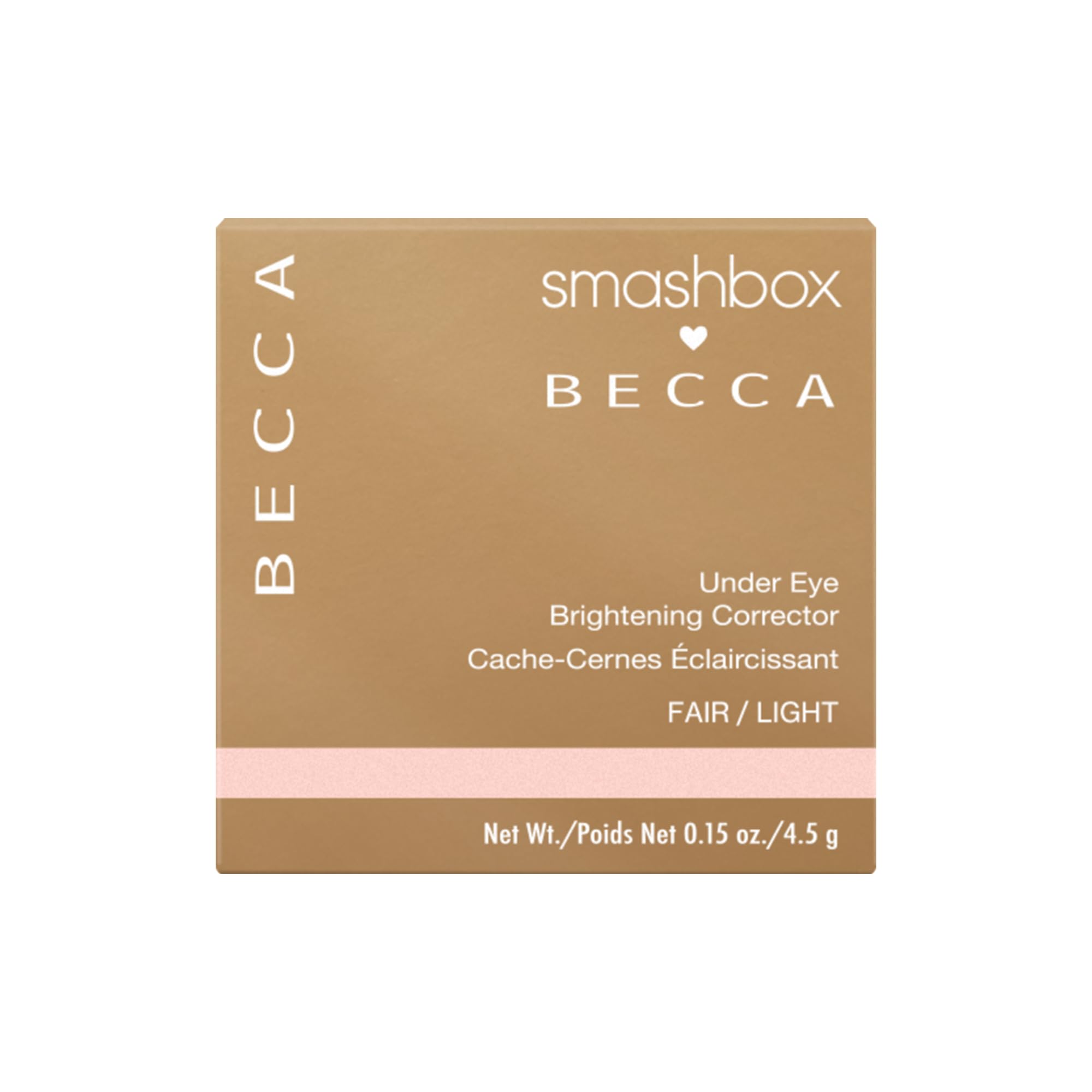 Smashbox X BECCA Full Coverage Under Eye Brightening Cream Corrector for Dark Circles, 0.15 oz.