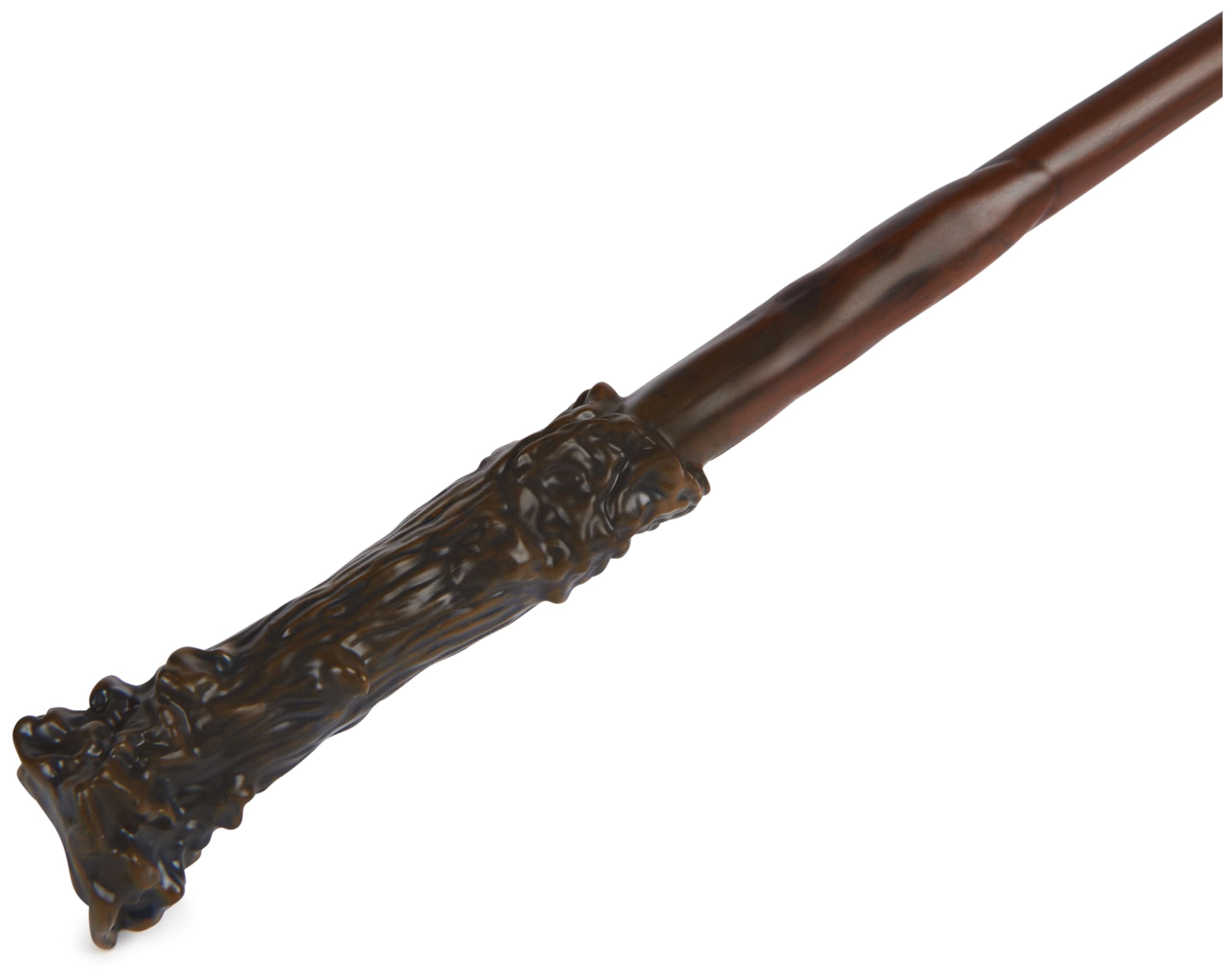 Wizarding World Harry Potter, 12-inch Magical Collector Harry Potter Wand with Stand & Die-cast Icon, Magical Creatures, Accessory for Halloween Costumes