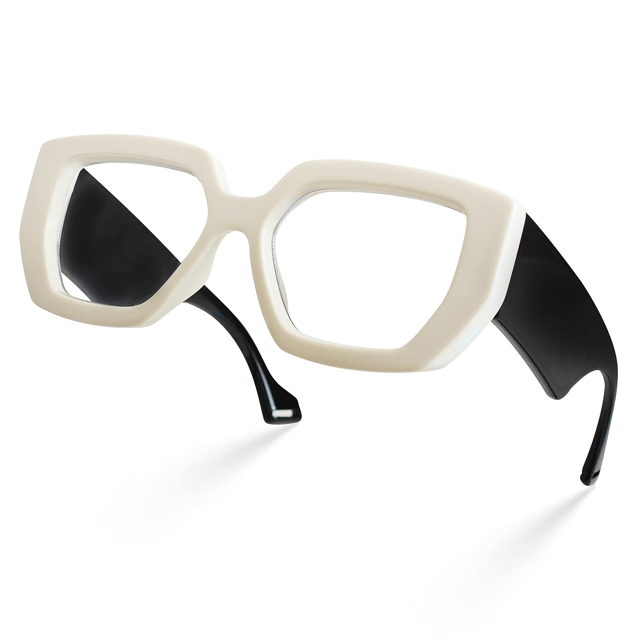 Laemzinv Oversized Square Blue Light Glasses for